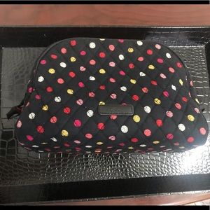 Vera Bradley Large Cosmetic Case Havana Dots